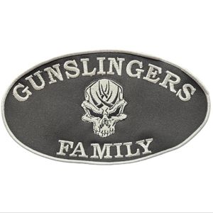 9 1/2"×4 3/4" EMBROIDERED GUNSLINGERS FAMILY PATCH